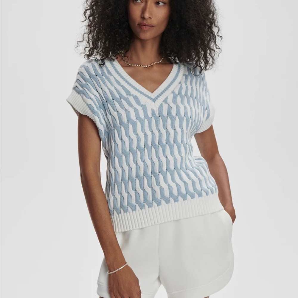 Varley Cable Knit Sweater Vest
